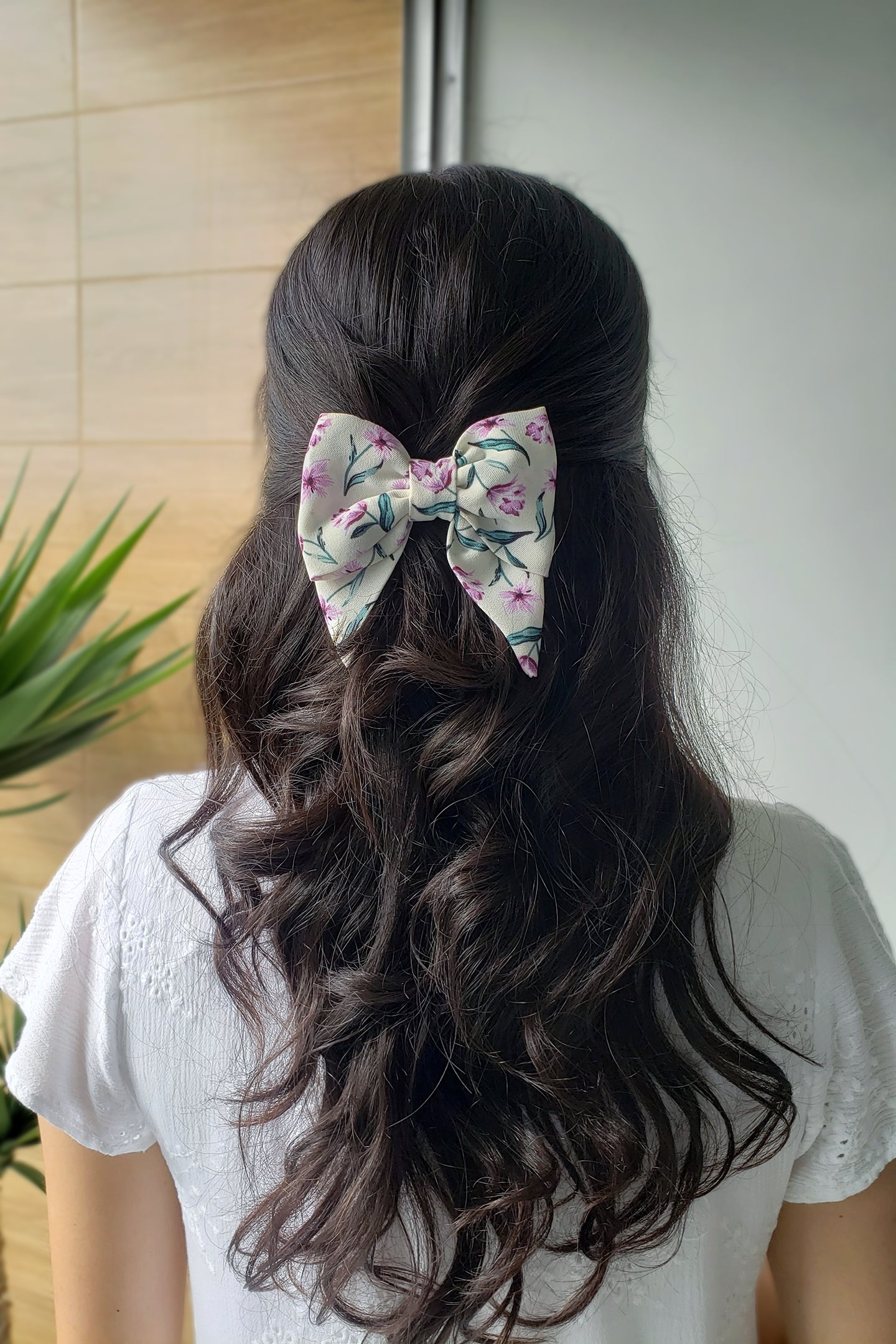 Gancho Fleur - Perla Flores Lila