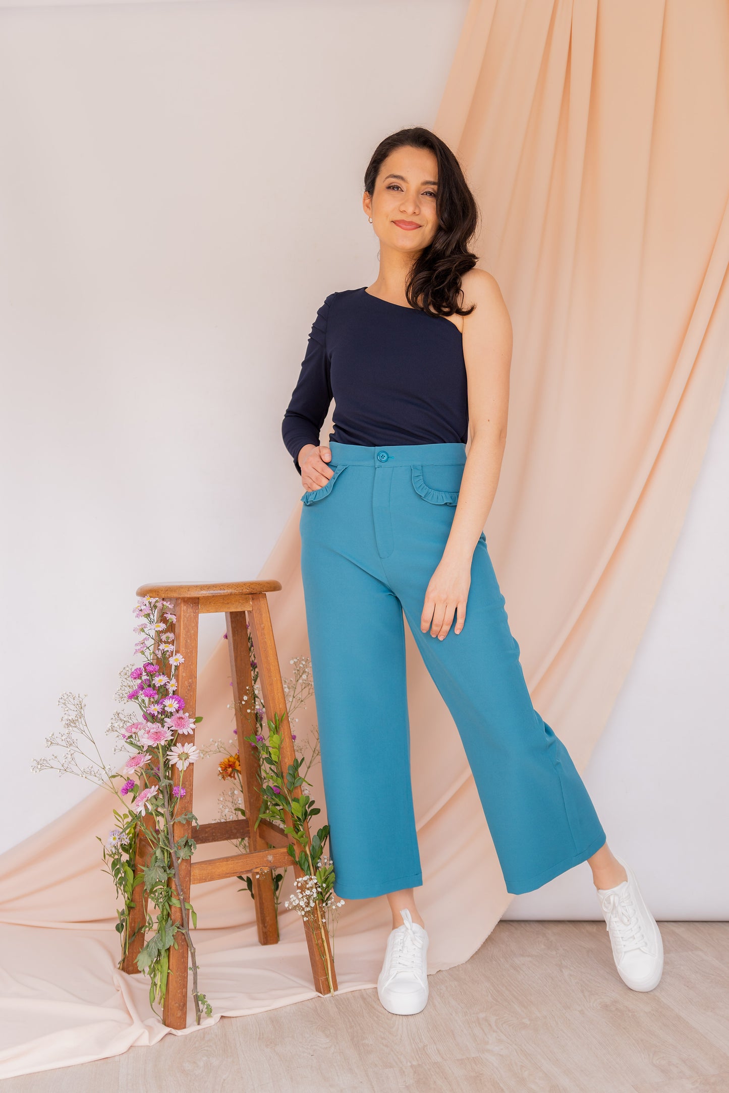 Pantalón Wide Leg Astromelia - Verde Jade