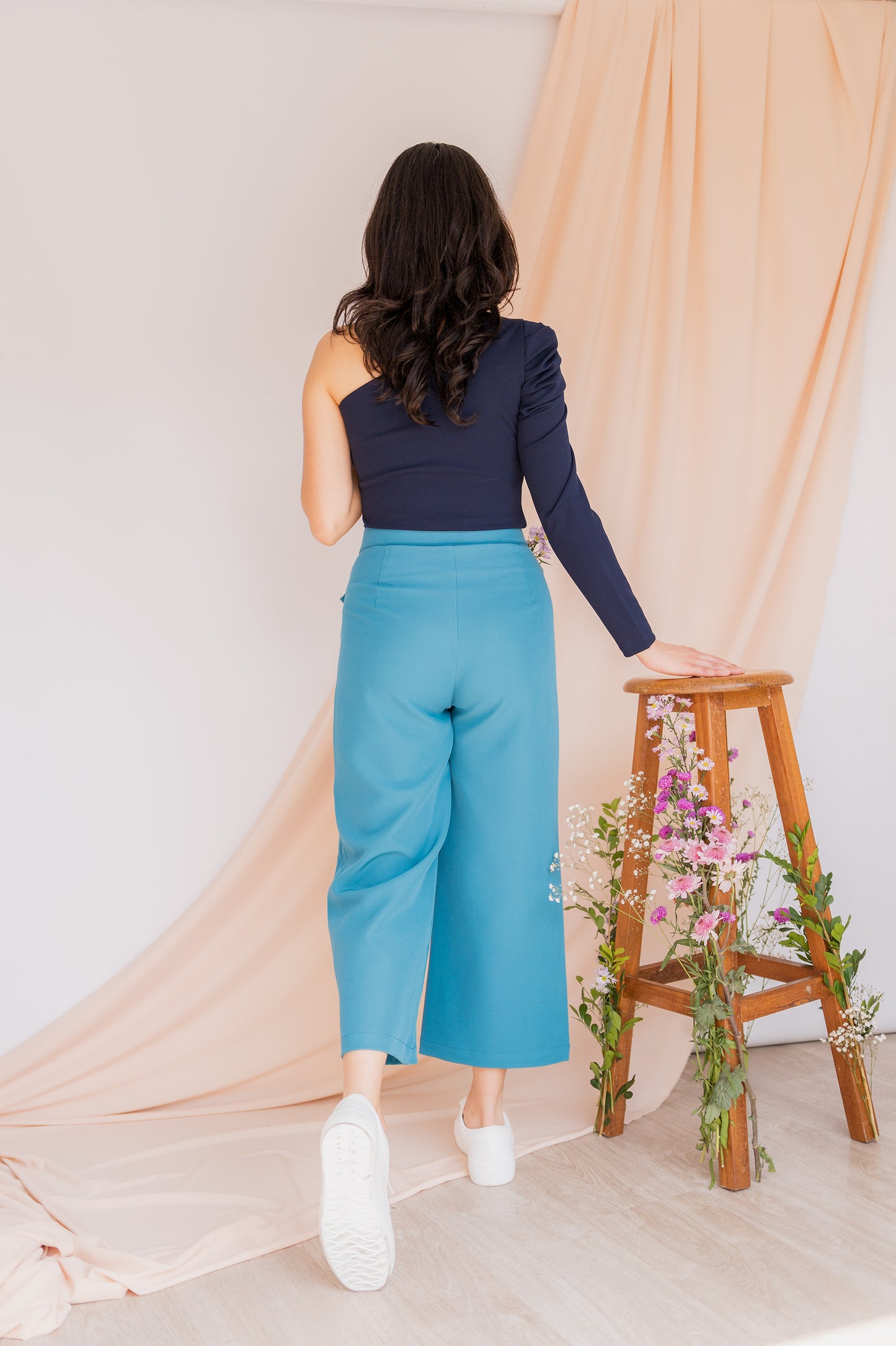 Pantalón Wide Leg Astromelia - Verde Jade